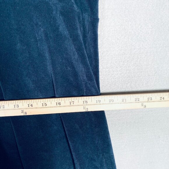 Me + Em Maxi Dress Womens 10 Blue Corduroy Quiet Luxury Costal Cowgirl Garden - Picture 11 of 14